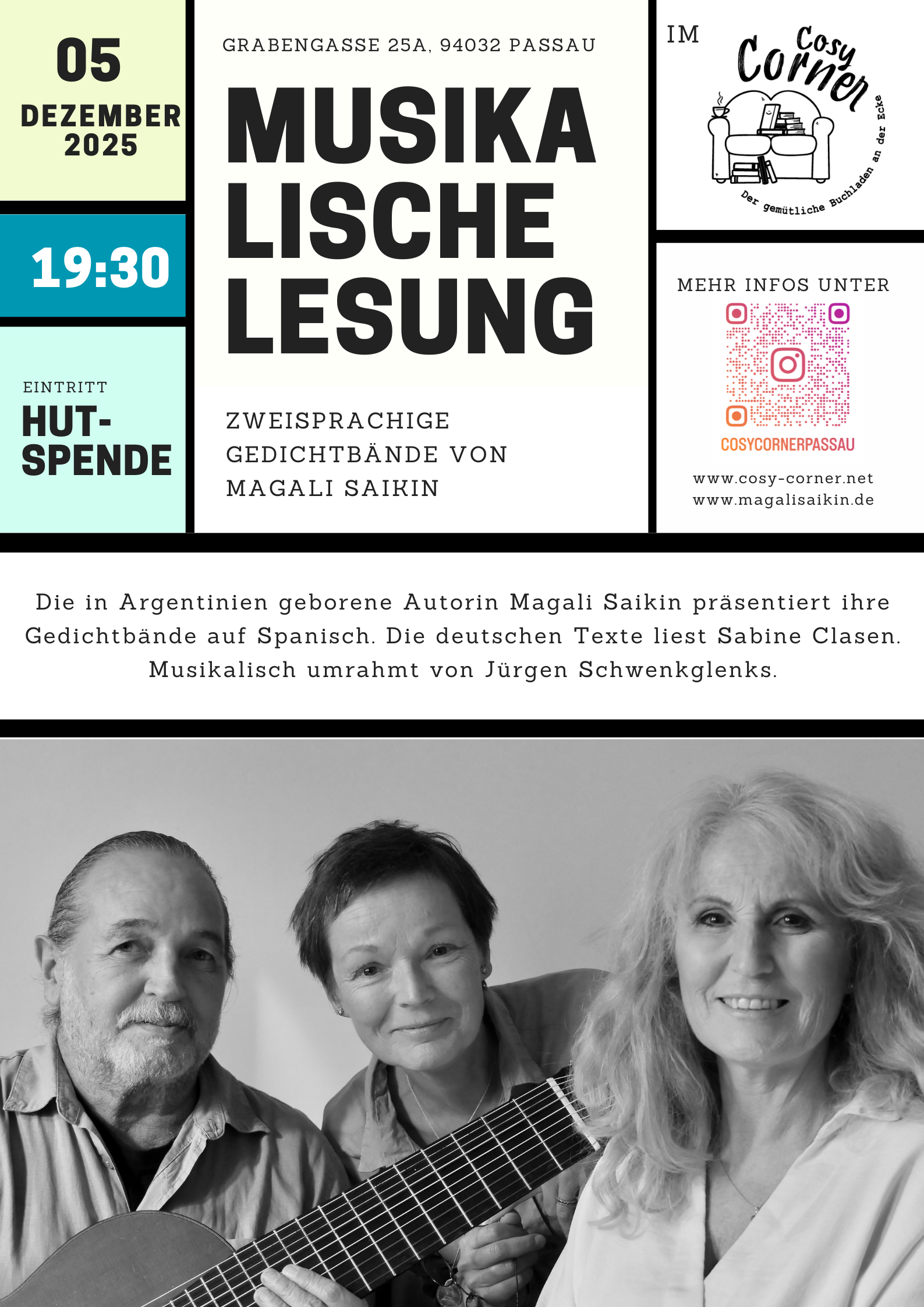 Musikalische Lesung mit Magali Saikin